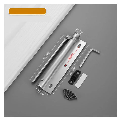 Adjustable Aluminum Door Closer With Spring Action Soft Close Fireproof Safety Built To Last Aluminum Alloy Construction
