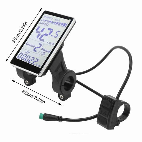 Ride Ready Universal LCD Display Meter for Electric Scooters and E Bikes 5 Pin 24V 36V 48V 60V Compatibility M5 LCD Panel