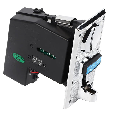 Pro Grade High Accuracy Acceptor With Cpu Control For Vending Machines And Game Mechanisms, side view showing control panel