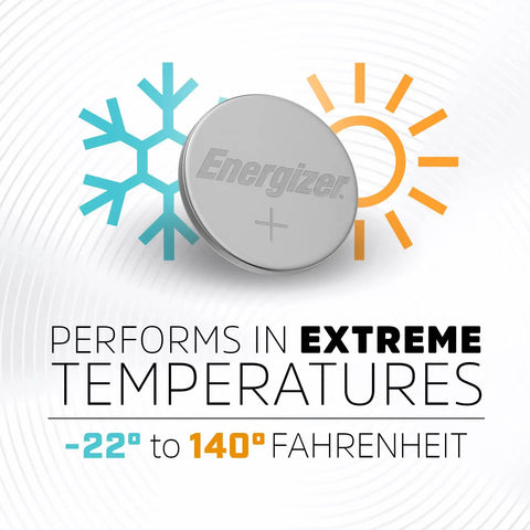 Heavy Duty Cr1616 Lithium Coin Battery One Pack delivers reliable power in extreme temperatures from -22 to 140°F.
