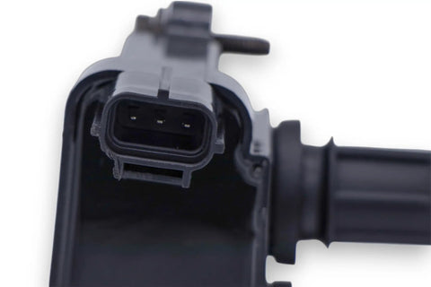 Grade A Coil On Plug Connector Kit For Race And Street Builds close-up of connector port with silicone casing.