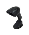 Omnidirectional Barcode Scanner Kit With Stand And Cables for 1D 2D and Postal Codes shown on a durable fixed stand