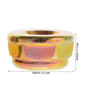 Top Quality 10Pc Reverse Thread Spindle Lock Nuts For Lawn Mower Golden Metal Replacement Wing Bolt showing one golden metal lock nut.