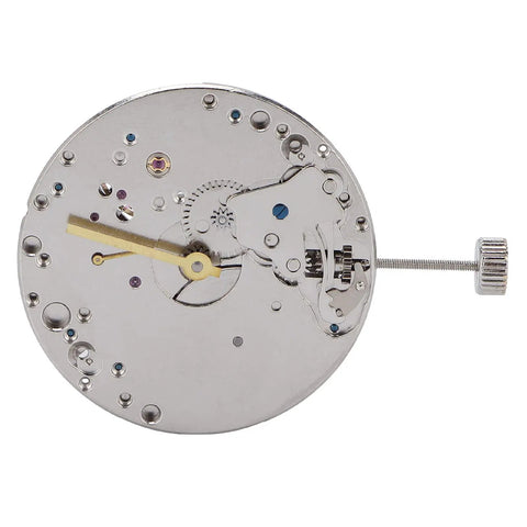 Highly Precise Mechanical Watch Movement Replacement For Pros In Watch Maintenance Durable Alloy Silver 1.5 Inch Diameter