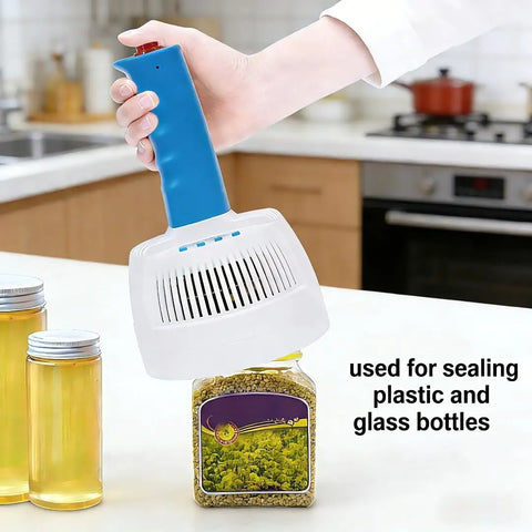 Pro Grade Handheld Bottle Cap Sealer Matches 20 To 100 mm Flat Caps features sealing plastic and glass bottles.