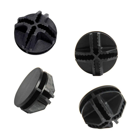 Four 40 Piece Plastic Storage Cube Connectors for Wire Grid Shelving and Modular Closet Organizer, black ABS material