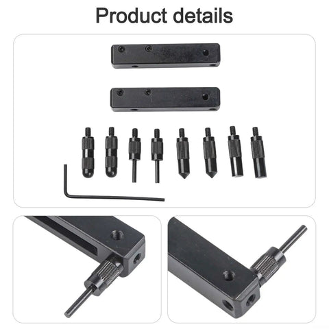 For Digital Caliper Accessories, for Internal External Groove set including clamps and measurement heads in black.
