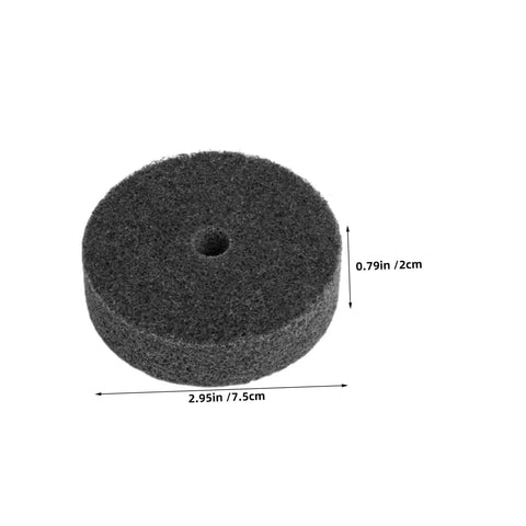 Kick It Up A Notch With These 6pcs Mm Nylon Sanding Wheel For Polishing Metal And Auto Parts, Universal Fit Buffing Wheels 2.95in diameter.