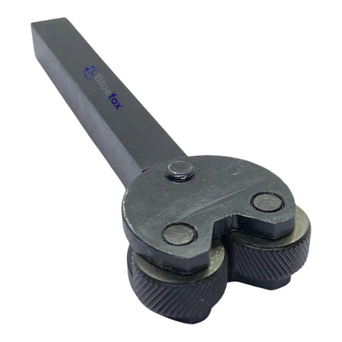 Pivot Head Knurling Tool With Diamond Pattern for lathe and metalworking, medium pitch knurls, one half inch square shank