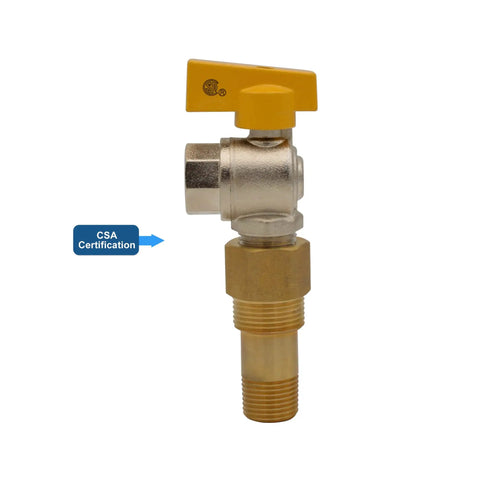 Premium White Gas Outlet Box With Three Quarter Inch Npt Threads And Recessed Shell Featuring A Swift Quarter Turn Shut Off Valve cast in nickel and brass.