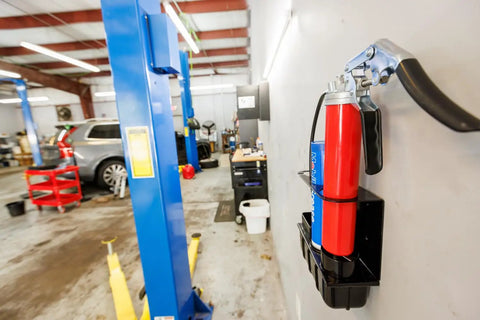 Grease Gun Holder Wall Mount With Must Have Removable Drip Tray And Spare Cartridge Holder in garage