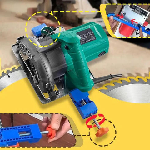 Edge Guide Positioner For Electric Circular Saw Milling, Adjustable Base Clamp For Dead On Stone And Marble Cutting