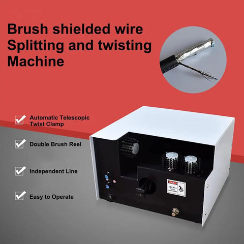 VgtHK Automatic Wire Twisting Machine For 5-60Mm Cables, a compact device with double brush reel and telescopic twist clamp.
