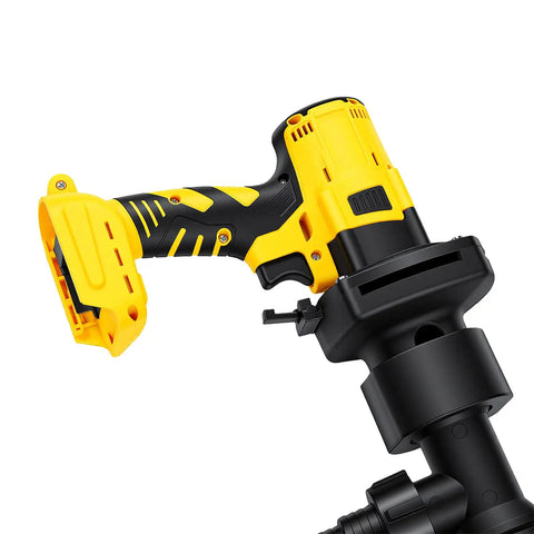 Pissente 18V Lithium Electric Drum Pump Blasts Fluids At 8000RPM With High Speed Transfer Capability For Efficient Industrial Use close-up of pump handle.