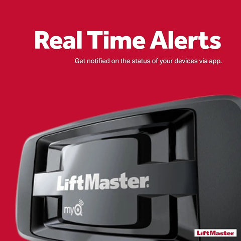 LiftMaster Ethernet Only Internet Gateway For Security Plus 2.0 Garage Door Openers And MyQ Enabled Devices, black plastic housing.