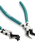 Non Destructive Panel Clip Pliers For No Fuss Clip Removal With Widened Jaw Diagonal Cutting Tool That Prevents Dents Or Scratches Reusable Auto Interior Clip Removal Pliers, teal handles