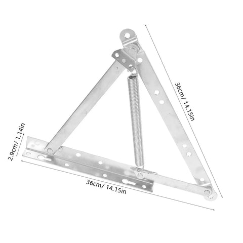 Triangular Spring Hinges For Sofa Bed And Cabinet Doors Heavy Duty Hot Rolled Steel Foldable Lift Up Hinges For Easy Install
