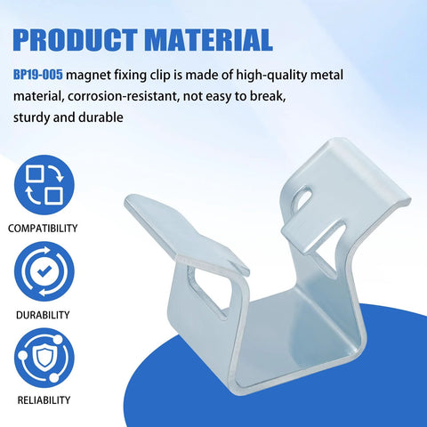 Abode BP19-005 magnet retainer clip for Dexter brake magnets; metal, silver finish