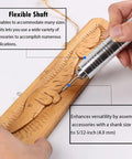 Adjustable Speed Polishing Machine For Jewelry Making, Woodworking And DIY Projects in use on wood engraving