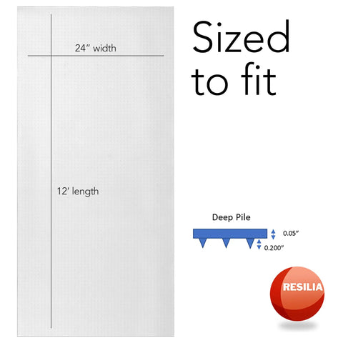 Industrial Deep Pile Carpet Runner With Crosshatch No Slip Vinyl Protector Spill Proof Waterproof Floor Covering For Rugs diagram