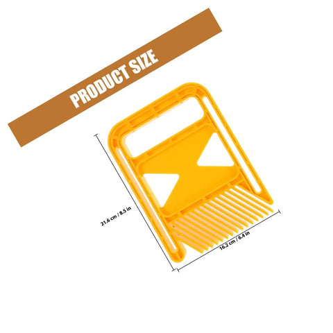 Professional Woodworking Safety Guard Kit With Rock Solid Anti Kickback Polycarbonate Shield And Adjustable Featherboards For Table Saw Shop Floor Setup showing yellow size dimensions 21.6 cm x 16.2 cm.