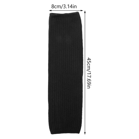 High Density Cut Resistant Arm Sleeves Two Pack Legit Tough As Nails Forearm Guards shown in black, measuring 8cm by 45cm.