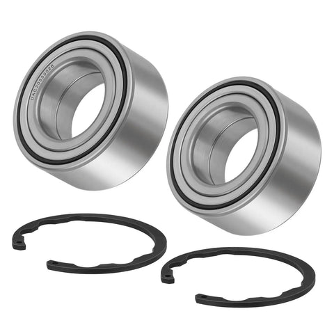 Heavy Duty Front Wheel Bearing Kit Solid Upgrade Fit For Kawasaki Prairie 360 650 700 Brute Force 750 includes sealed bearings and circlips.