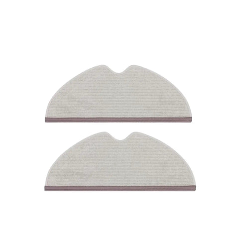 Spare Mop Cloths And Rags Kit For Vacuum Cleaners With Quick Snap On Bracket; two mop pads compatible with Roborock models.