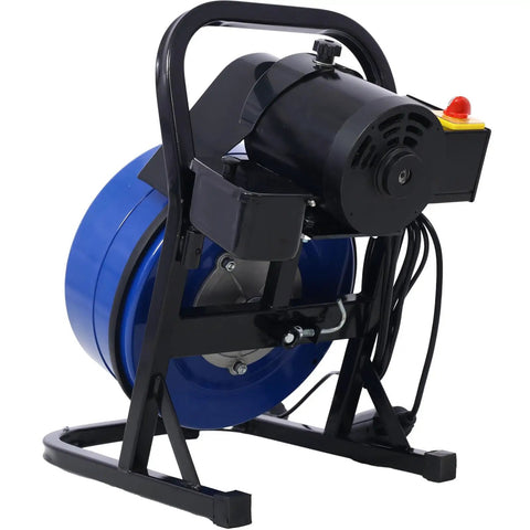 Heavy Duty Electric Drain Snake With Sixty Foot Flex Cable And Foot Switch That Busts Stubborn Clogs Like Nobody Business Featuring One Third HP Motor and sturdy frame.