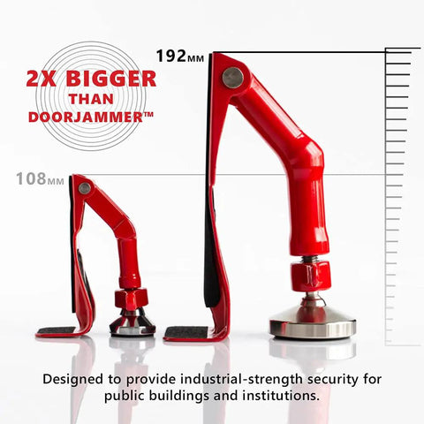 Portable Door Lock Brace For Inswinging Doors With 3Mm Clearance Industrial Strength Security Barrier quick fit design