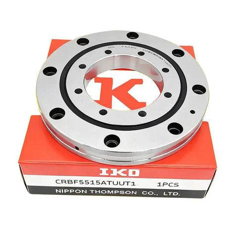 Premium Japanese Crossed Roller Bearing Crbfv5515at For Precision Machinery With Hella Slick Rotation And Heavy Duty Load Rating ideal for CNC spindles shown on box.
