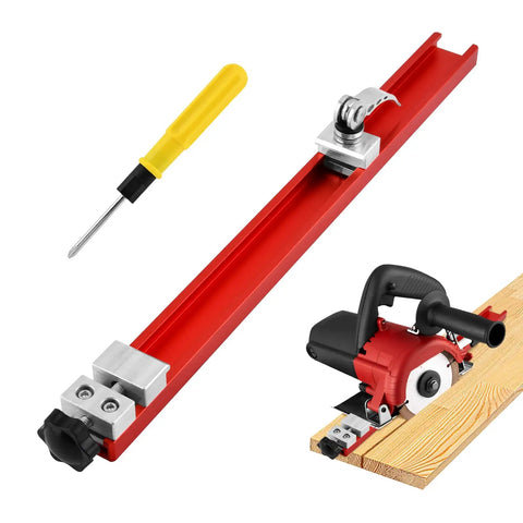 Circular Saw Guide Rail System With Double Locking Design And Aluminum Construction for Precision Woodworking Cutting
