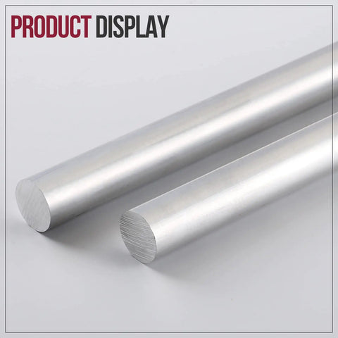 One And A Half Inch Aluminum Round Rod, Thirteen Inch Long, 6061 T6511 Pro Grade Lathe Bar Stock, side view