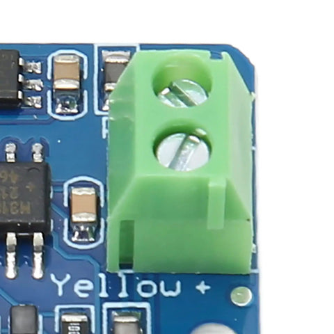 K Type Thermocouple Sensor Module With MAX31855 SPI Interface, showing green terminal and digital components on circuit board.
