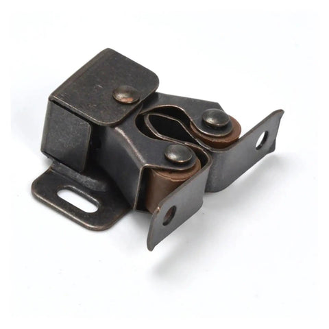 Upgrade Your Kitchen And Closets With These 12Pcs Bronze Cabinet Latch Springs That Lock Doors Fast Without Making A Sound While Keeping Things Neat And Organized For Sure - bronze cabinet latch spring close-up