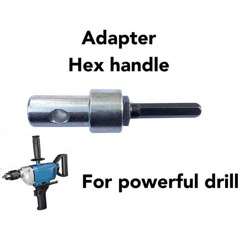 Earth Auger Adapter For 1 To 3 Garden Drill Bits With 2 Slots And 2 Pits, hex handle, power drill connector