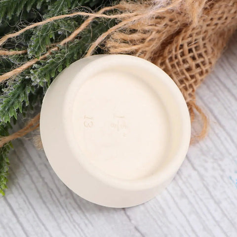 4pcs White Rubber Bathtub Stopper with Hanging Ring for Sink Drains, bottom view showing smooth surface and light color.