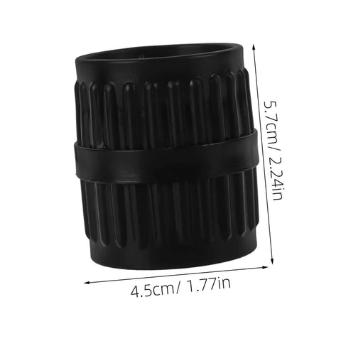 Close-up of black reamer tool from 2 Piece Tube Cutter Set With Inner And Outer Reamer Deburring Tool For Copper Pipes And Plumbing Fittings