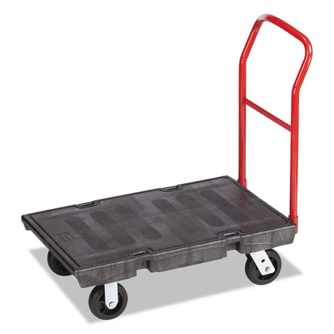 Smooth Operator Heavy Duty Platform Cart With Six Inch Tpr Casters And One Thousand Pound Capacity built tough for warehouse hauling.