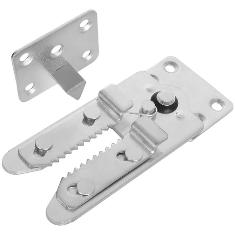 Rock Solid Sectional Couch Connectors Eight Piece Galvanized Iron Sofa Brackets With Seventy Two Rust Proof Screws for secure furniture assembly.