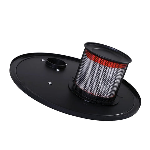 Universal 20L Cyclone Dust Collection Barrel 12x15inch Fits Vacuum System with filter mesh and round base.
