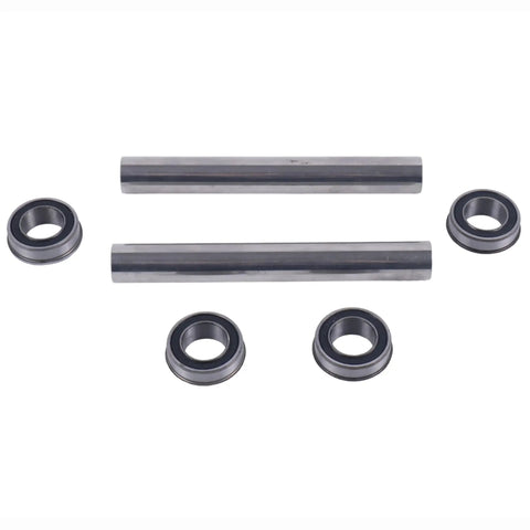 2X Stainless Steel Front Wheel Bushing To Bearing Conversion Kit With Axles For TimeCutter ZS5000 SS5000 MX5060 Mowers parts on white background