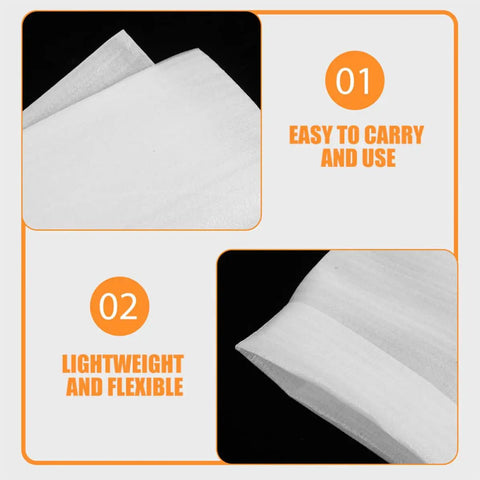 EPE Foam Pouches For Packing Dishes And Protecting Electronics 200 White Cushion Wrapping Bags details on flexibility and ease of use