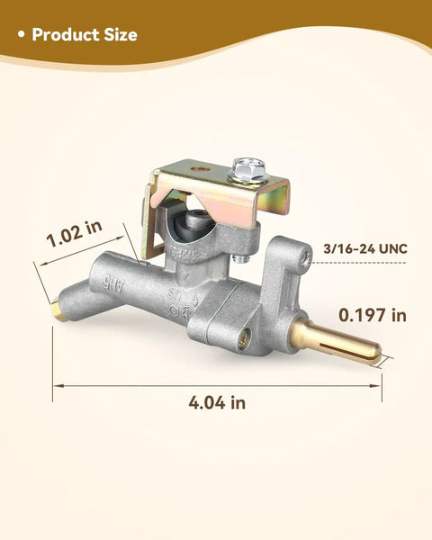 Main Burner Control Valve Manifold For Spirit Grills 2013 To Current And Spirit II E 210 310 315 320 LP Propane, with dimensions