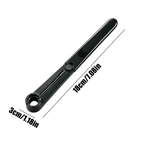 Heavy Duty Multi Function Angle Grinder Wrench And Flange Nut Adjuster For Quick Disc Swaps Sander Grip Tight Tightening Tool showing size.