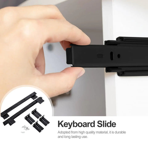 Locking Drawer Slides Heavy Duty Full Extension Runners Side Mount Ball Bearing Rails Track Glides For Under Desk