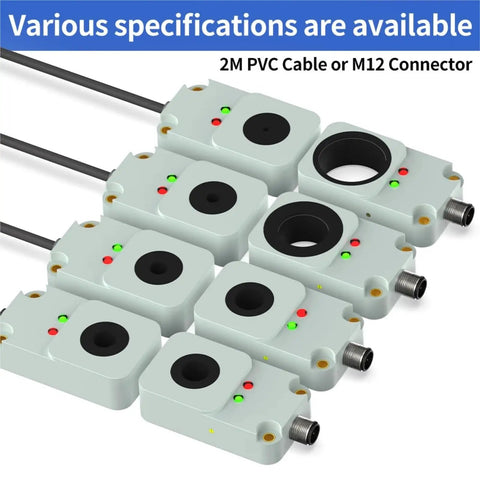 Inductive Proximity Sensor Rugged Ring Switch 10mm Sensing With 10 To 30V DC NPN PNP Outputs, IP67, for metal drop detection