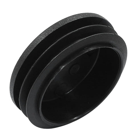 Bonsicoky round black plastic hole plug, 2-inch diameter, end cap for round metal tubes