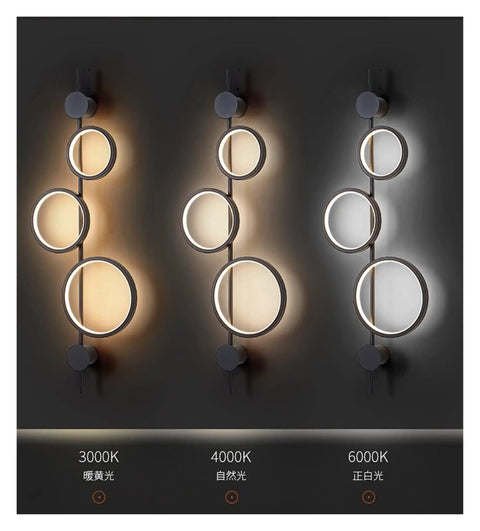 Top Shelf Modern Wall Sconce With Straight Fire Led Glow And Hella Sturdy Iron Frame in three light temperatures, ideal for ambiance.