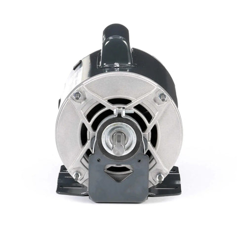Heavy Duty 0.5 Hp One Phase General Purpose Electric Motor front view, showing motor shaft and mounting plate for shop projects.